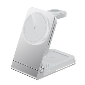 Station de charge sans fil magnétique 4 en 1 avec lumière, pour iPhone 17, <span class=keywords><strong>Apple</strong></span> Watch, AirPods Qi2, chargeur sans fil pliable en aluminium - Product Image 3