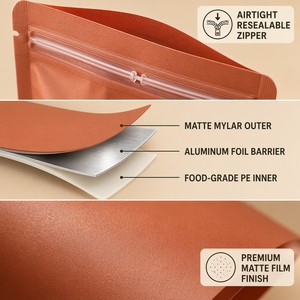 Sachet Mylar Personnalisé Style Désert Côtier Ouest 3.5g 7g 28g, Pochette Autoportante avec Fermeture Éclair Anti-Odeur pour Herbes et Fleurs <span class=keywords><strong>de</strong></span> Boutique - Product Image 5