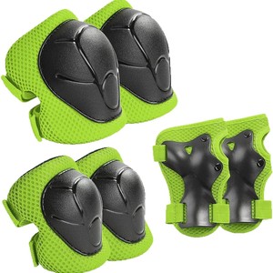 儿童护膝套装弹性EVA透气加厚冬季护膝手肘轮滑防护运动器材 - Product Image 5