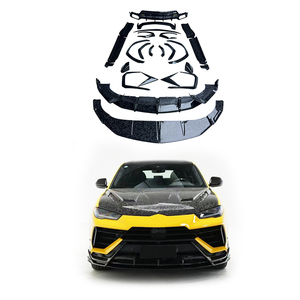Upgraded <b>Model</b> Body <b>Kit</b> Broken Cloth Pattern Front Rear Bumpers <b>Engine</b> Hood Fog Light Cut-outs New for Lamborghini Urus 4.0T - Product Image 1