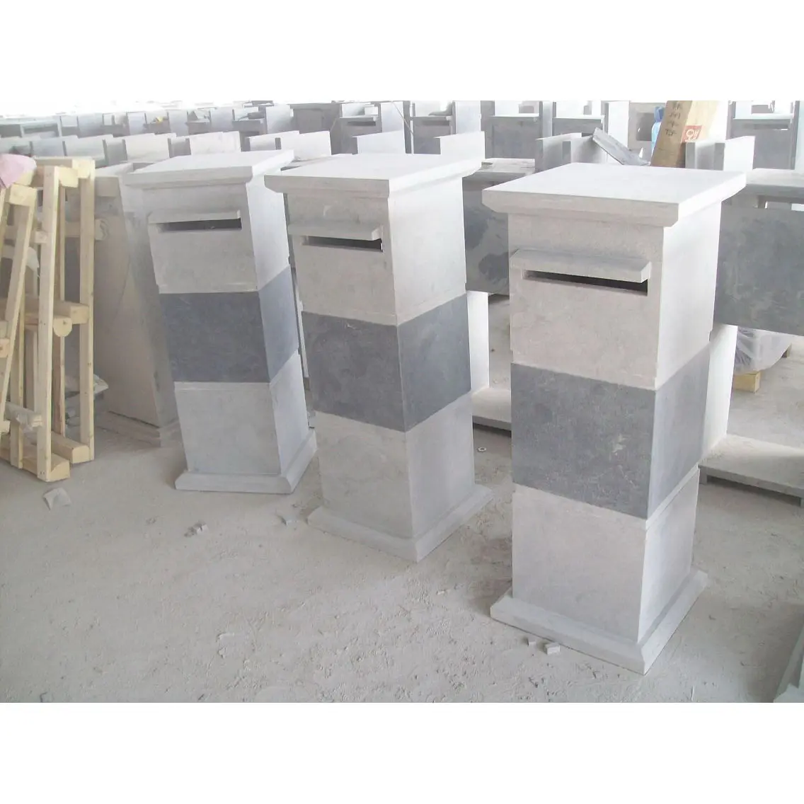 מודרני עומד סין Bluestone תיבות הדואר גרניט אבן Letterboxes למכירה