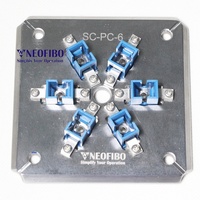 Outil de fixation de polissage SC support de virole SC et gabarit pour connecteurs UPC/PC plaque de pression Foursquare luminaire de polissage à Fiber optique