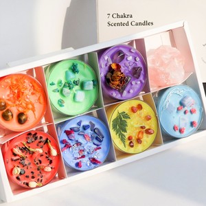 Sandales de soja <span class=keywords><strong>parfumées</strong></span> en cristal, 50 pièces, logo personnalisé, rose, noix de coco de luxe, fleurs sèches, offre spéciale - Product Image 2