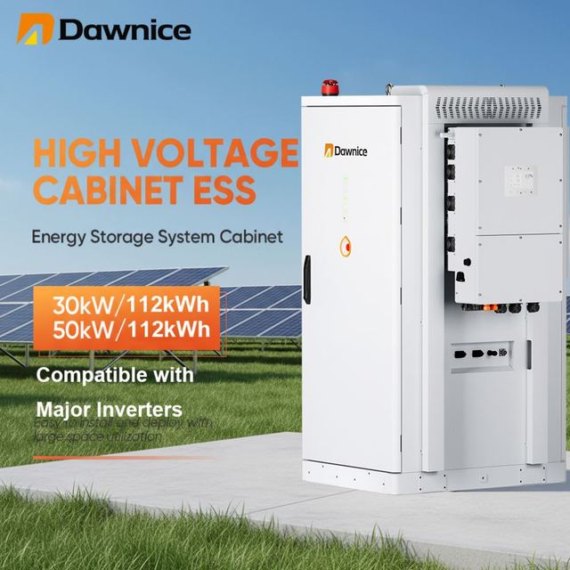 LiFepo4 Lithium Battery Outdoor Batteries Cabinet 30KW 50kW 112KWH ESS Solar Energy Storage System With Solar Inverter