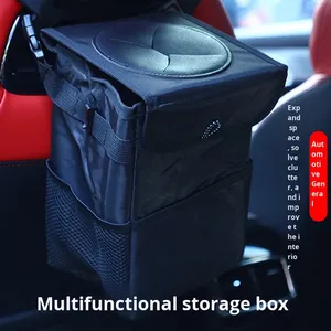 Poubelle de voiture pliable en tissu <span class=keywords><strong>Oxford</strong></span> imperméable, boîte de rangement créative, sac de rangement suspendu au dossier du siège - Product Image 5