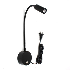 Hotel Home <strong>Bed</strong> <strong>Reading</strong> Light 3W Wall Mounted With On/Off Switch Warm Flexible Snake LED <strong>Reading</strong> <strong>Lamp</strong> Wall <strong>Lamp</strong> - Product Image 2