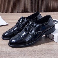 Chaussures en polyuréthane pour hommes, nouvelle collection printemps/automne, tendance, polyvalentes, bout rond, respirantes, semelle extérieure en PVC décontractée