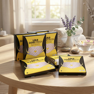 LOLOSKINNY Black Edition Patch Minceur Nocturne pour Brûleur de Graisse Abdominale, Autocollants de Perte de Poids pour le Sommeil, Patch Détoxifiant et Amincissant - Product Image 1