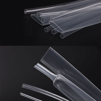 Tubo Termocontraíble de PE Transparente Blanco Ignífugo, Funda Aislante de Bajo Voltaje para Protección de Cables de Datos USB