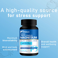 Capsules de magnésium Santé osseuse Soulagement du stress Supplément de magnésium Remède naturel Capsules de supplément minéral