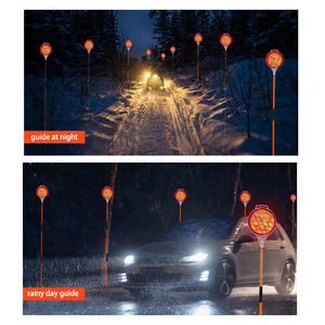 Двусторонние светоотражающие столбики из стекловолокна для разметки дорог, высота 122 см - Product Image 3