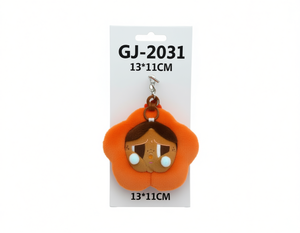 Porte-clés en peluche Gj-2031, 13x11cm, cadeau suspendu doux et amusant pour enfants et adultes - Product Image 1