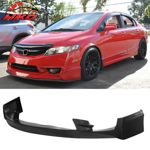 เหมาะสำหรับ Honda Civic Sedan ปี 2009-2011 ชุดแต่งกันชนหน้าสไตล์ Mugen2 สีดำดิบ - Product Image 1