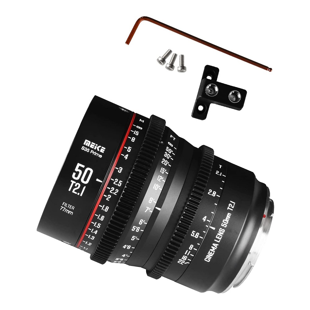Meike 50 Mm T2.1 Vollformat-Cine-Objektiv Für Canon EF-Mount – Manueller Fokus, Für 8K Video, 330° Fokusdrehung