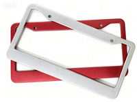 Cadre de plaque d'immatriculation de voiture avec logo personnalisé taille USA couvercle vierge en plastique à LED support de plaque d'immatriculation en nouvel état