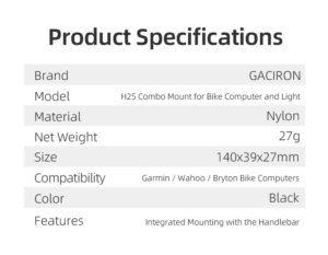 Support d'ordinateur de vélo Gaciron pour Gamin / Wahoo / <span class=keywords><strong>Bryton</strong></span> Support de vélo Facile à installer Accessoires pour vélos de route - Product Image 5