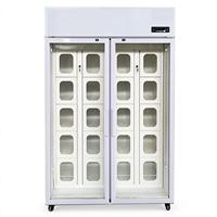 Armoire de circulation d'air, casier réfrigéré intelligent, API/SDK logiciel personnalisé, 10 boîtes, machine de refroidissement à récupération autonome 24h/24, 2-8 ℃