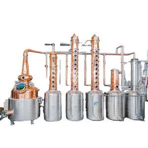 ZJ 500 gallon copper Distillation Column Spirit alembic distiller Alcohol Distilling Equipment vodka still wine making Machine