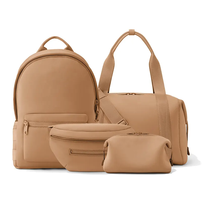 Custom Designer Luggage Bag Neoprene Ladies Travel backpack Bags Set Women's Weekender Gym Bag