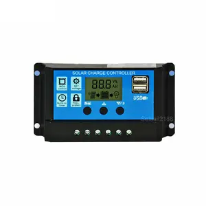 MPPT Solar Charge Controller PWM 100A 60A 50A 40A 30A Solar Power Regulator 12V 24V Auto Dual USB LCD Display Load Discharger