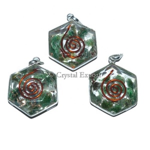 จี้ดาวดาวเขียวหยก Orgone: ซื้อจี้ Orgone ออนไลน์ - Product Image 1