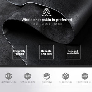 Gants de cyclisme d'hiver chauds et froids Gants en cachemire durables haut de gamme pour la conduite avec écran tactile Gants en peau de mouton en <span class=keywords><strong>cuir</strong></span> véritable pour hommes - Product Image 4