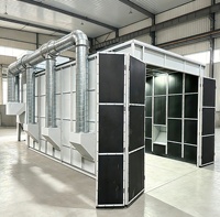 Cabine de sablage automatique personnalisée avec récupération d'abrasifs pour le nettoyage des surfaces et l'élimination de la rouille sur le métal