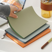 Carnet de notes professionnel élégant en cuir souple, format A5 personnalisé, motif litchi, coffret cadeau avec impression de logo pour entreprise