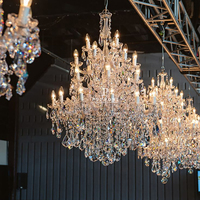 Lustre en Cristal K9 de Luxe Style Art Design pour Hôtel, Escalier, Salon Intérieur et Décoration de Mariage – Suspension Luminaire