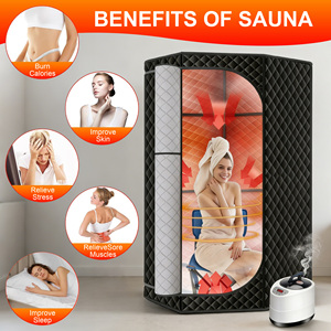 Sauna intérieur Vanace pour 2 personnes, kit de sauna sec compact pour la maison et la salle de bain - Product Image 6