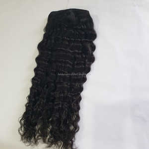 Cheveux humains vierges de qualité indonésienne 8A, couleur naturelle 1B, magnifiquement traités à la vapeur pour cheveux bouclés - Product Image 1