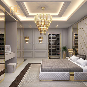 Arredamento di Lusso per Camera da <span class=keywords><strong>Letto</strong></span> Testiere Moderne Pannelli Murali Adesivi in Tessuto per Sfondo <span class=keywords><strong>Letto</strong></span> <span class=keywords><strong>Matrimoniale</strong></span> King Size per Hotel - Product Image 4