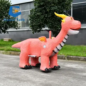 JN-Z23JL01 neşeli elektrikli Animatronic dinozor sürmek tema parkı eğlence ekipmanları dinozor oyuncak arabalar için çocuk