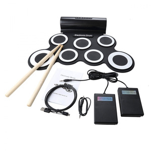 Electronic Drum Pad Kit 5Cm Foldable With Dual Pedals Usb Charging For <b>Musical</b> <b>Instruments</b> - Product Image 5