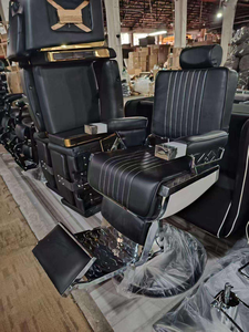 Sillas de Barbero Ajustables en Altura de Alta Calidad en Oferta, Silla de Peluquería para Salón de Belleza, Silla de Barbero Moderna Negra Personalizada al por Mayor - Product Image 3