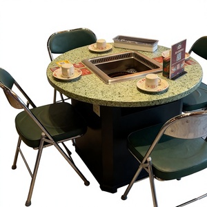 Mesa de Comedor Inteligente y Moderna para Restaurante con Purificación de Aire para Uso Comercial en Exteriores, Centro Comercial, Barbacoa sin Humo - Product Image 6