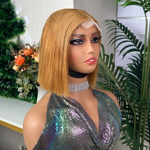 100% Ready to Ship Wholesale 2x6 Lace Closure Straight Bob <b>Wigs</b> Peruvian Virgin Hair <b>Human</b> Hair <b>Wigs</b> for Black Women - Product Image 3