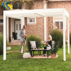 3x3 3x4 4x4 3x6 4x6m Moderno Exterior Aluminio Louvre Techo Pérgola Pérgula Hecho en China con Sistema de Canalón - Product Image 2