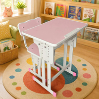 Chaises et bureaux d'étude pour élèves, en panneaux de densité et métal, tailles personnalisées, pour salles de classe du collège, chaise d'étude, chaise d'école