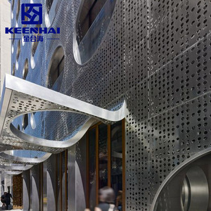 Paneles de <span class=keywords><strong>Fachada</strong></span> de Metal para Exteriores, Revestimiento de Aluminio de Diseño Moderno para Decoración de Edificios, Fachadas de Hoteles - Product Image 6