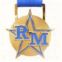 Médaille de sport personnalisable en alliage de zinc moulé sous pression, découpée en 3D, avec impression typographique et finition lavable