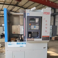 Tour à tarauder CNC VTC500 entièrement automatique de petite taille, haute précision, avec commande Fanuc (Chine)