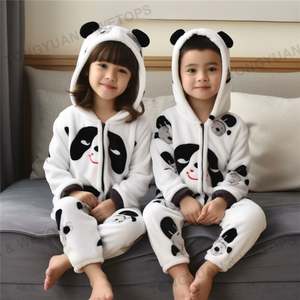 <span class=keywords><strong>Pyjama</strong></span> en flanelle pour enfants, nouveau Design, licorne, tigre, <span class=keywords><strong>Panda</strong></span>, Animal, vêtements de nuit pour garçons, <span class=keywords><strong>combinaison</strong></span> pour filles, vente en gros - Product Image 4