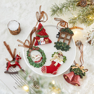 Nueva Decoración Navideña Tridimensional Retro para Colgar en el Árbol, Colgante de Resina con Campana, Regalo para Decoraciones Navideñas - Product Image 5