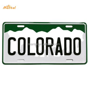 Custom Logo Blanco Kenteken Metalen Usa Auto Nummerplaat Voor Auto Decoratie - Product Image 1