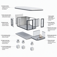 Expédition rapide, maison préfabriquée, capsule spatiale avec salle de bain intérieure, villa mobile préfabriquée de 40 pieds, maison capsule spatiale, commande urgente