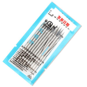 Aiguilles triangulaires Quanhe, 10 pièces, stériles, jetables, pour ventouses et sangsues, usage en médecine traditionnelle chinoise - Product Image 1
