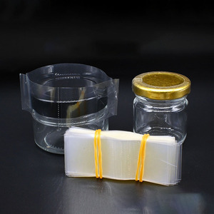 55 X 60 Mm Clear Plastic PERFORATED Shrink Band For Jar/Bottle Cap Fits