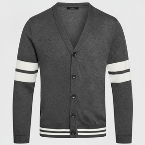 Vente en gros de cardigan en tricot brodé décontractés personnalisés pour unisexe - Product Image 1