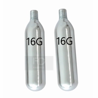 Recharge de cartouche de CO2 en acier au carbone de 16 g pour gonflage de pneus de vélo, cylindre jetable basse pression, marque FD, or/argent